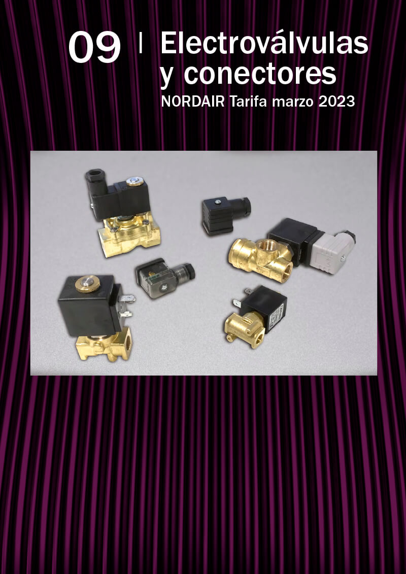 Nordair tarifa electroválvulas y conectores 2023