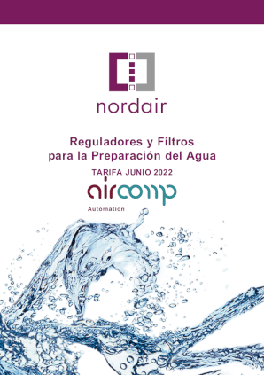 Catálogo Aircomp reguladores y filtros para la preparación del agua