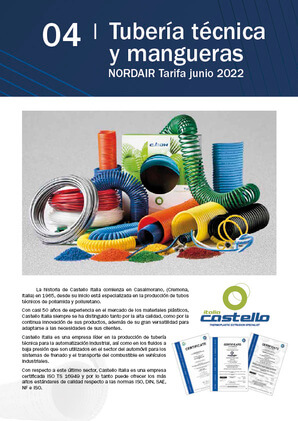 Nordair tuberia tecnica y magueras tarifa junio 2022